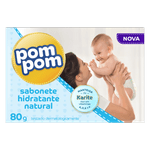 Sabonete-Infantil-em-Barra-Locao-Hidratante-Manteiga-de-Karite-Pom-Pom-Caixa-70g