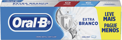 Creme Dental Cool Mint Oral-B Extra Branco Caixa 150g Leve Mais Pague Menos