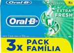 Creme-Dental-Extra-Fresh-Menta-Duradera-Oral-B-Caixa-3-Unidades-70g-Cada-Familia