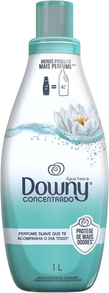 Amaciante de Roupa Concentrado Água Fresca Downy Frasco 1l