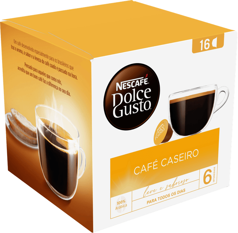 Cafe-em-Capsula-100--Torrado-e-Moido-Caseiro-100--Arabica-Nescafe-Dolce-Gusto-Caixa-128g-16-Unidades-de-8g-Cada