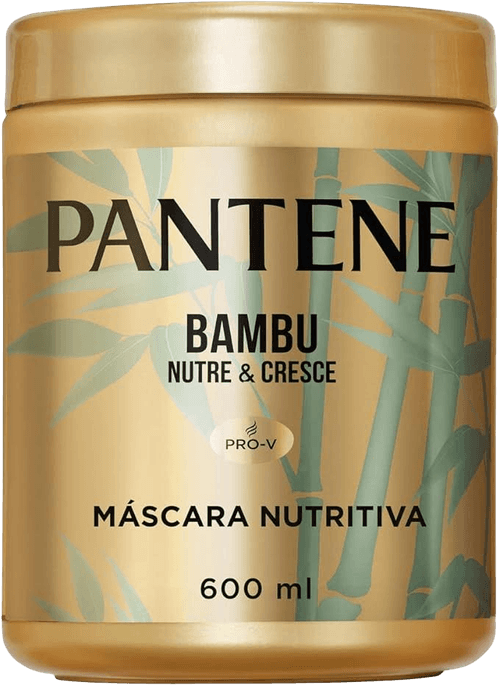 Máscara Nutritiva de Tratamento Reparador de Queratina Pantene Pro-V Bambu Nutre & Cresce Pote 600ml