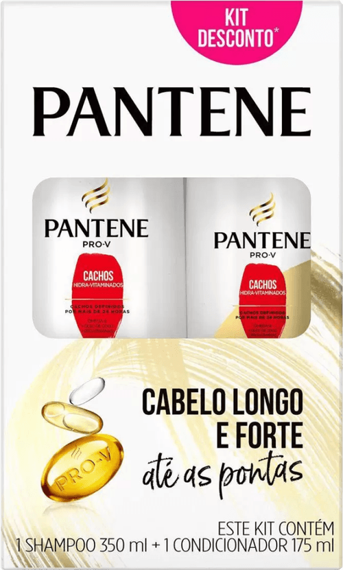 Kit Shampoo 350ml + Condicionador 175ml Pantene Pro-V Cachos Hidra-Vitaminados