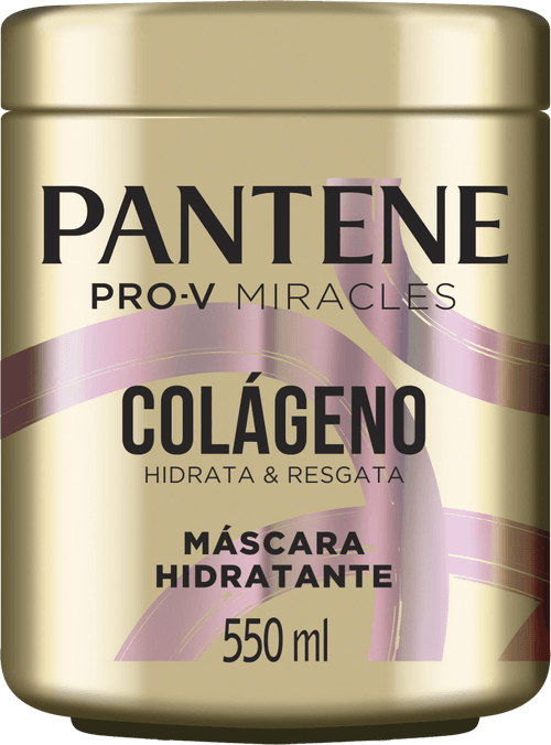 Máscara Hidratante Pantene Pro-V Miracles Colágeno Hidrata & Resgata Pote 550ml