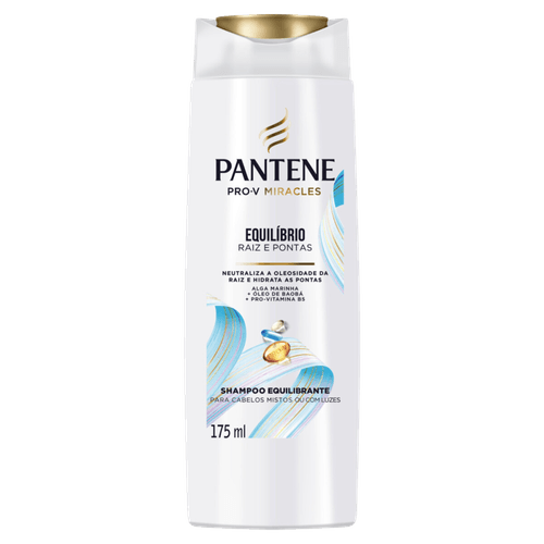 Shampoo Pro-V Miracles Pantene Equilíbrio Raiz e Pontas Frasco 175ml