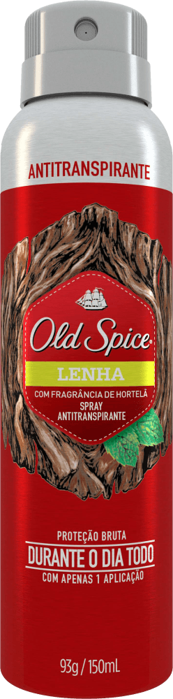 Antitranspirante Lenha Hortelã Old Spice 150ml Spray