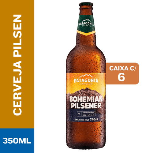 Cerveja Patagonia Bohemian Pilsener, 740ml, Garrafa