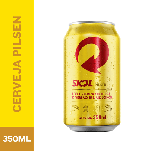 Cerveja Skol Pilsen 350ml Lata