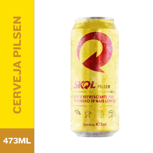 Cerveja Skol Pilsen Lata 473ml