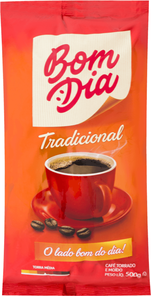 Café Torrado e Moído Tradicional Bom Dia Pacote 500g