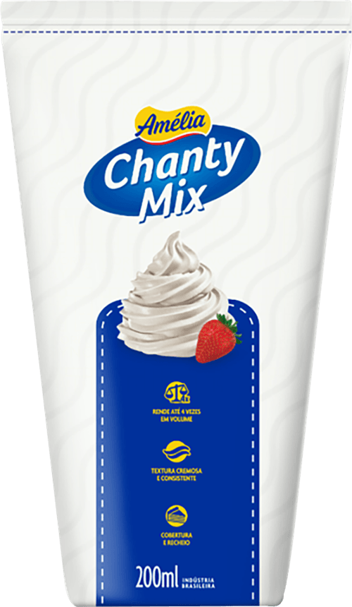 Chantilly Creme Amélia Chanty Mix Caixa 200ml