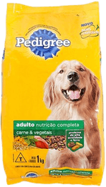 Alimento-100--Completo-e-Balanceado-para-Caes-Adultos-Carne-e-Vegetais-Pedigree-Pacote-900g