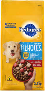 Alimento 100% Completo e Balanceado para Cães Filhotes Carne, Frango e Cereais Pedigree Pacote 2,7kg