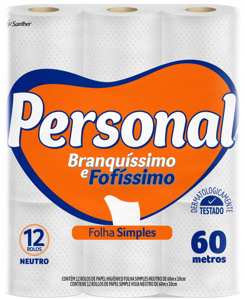 Papel-Higienico-Folha-Simples-Neutro-Personal-60m-Pacote-Leve-12-Pague-11-Unidades