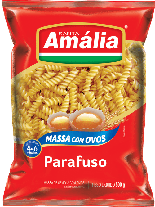 Massa com Ovos Santa Amália Parafuso 500 g