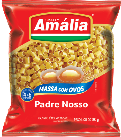 Massa com Ovos Santa Amália Padre Nosso Pacote 500 g