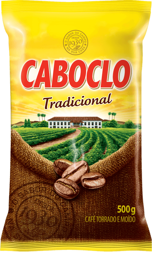 Café Torrado e Moído Tradicional Caboclo Pacote 500g