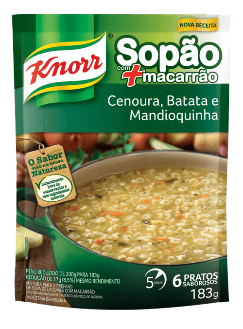 Sopão Knorr com Macarrão Carne 194G