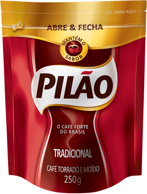 Café Torrado e Moído Tradicional Pilão Sachê 250g