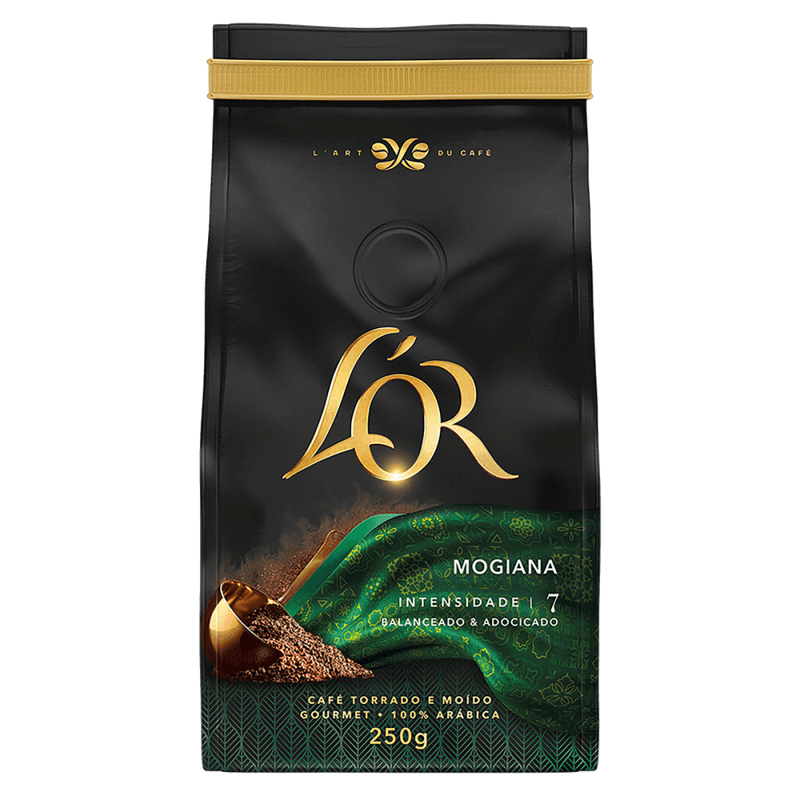 Cafe-Torrado-e-Moido-Mogiana-100--Arabica-L-or-Gourmet-Pacote-250g