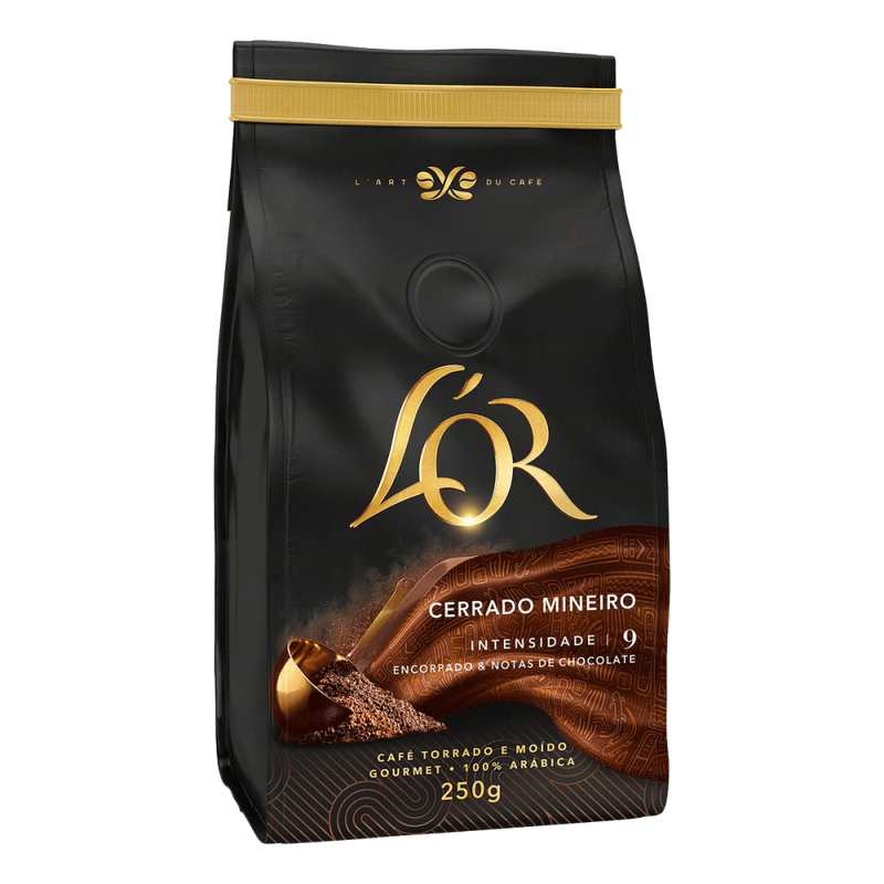 Cafe-Torrado-e-Moido-Cerrado-Mineiro-100--Arabica-L-or-Gourmet-Pacote-250g