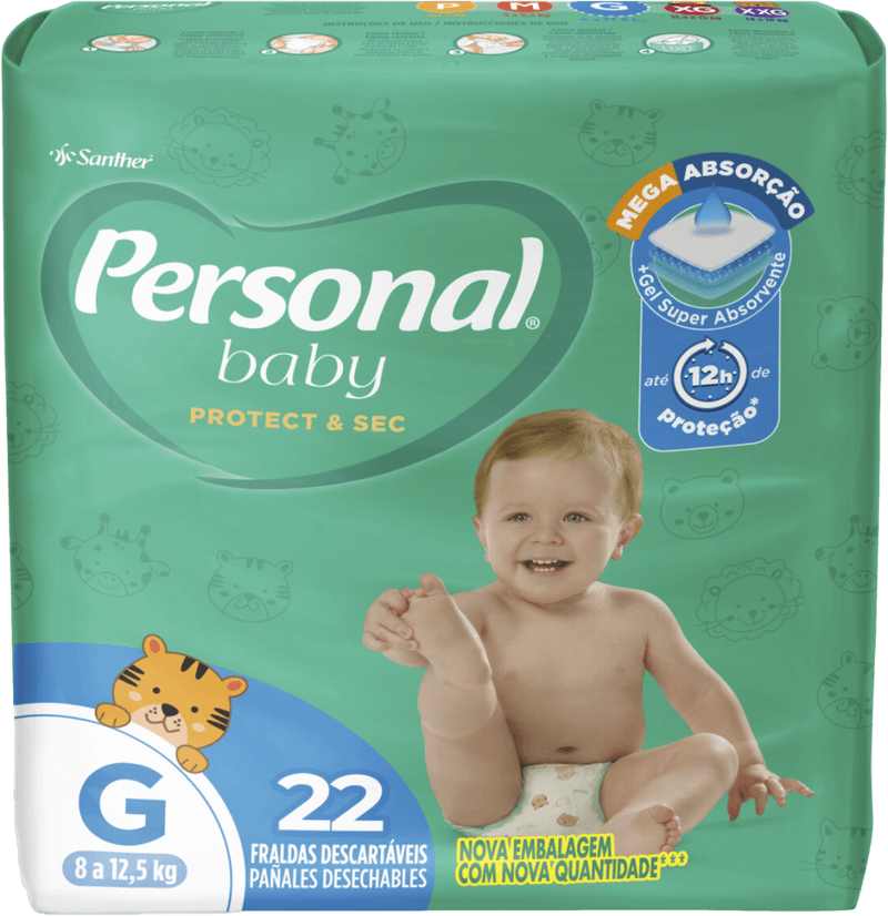 Fralda-Descartavel-Personal-Baby-Protect---Sec-G-22-Unidades