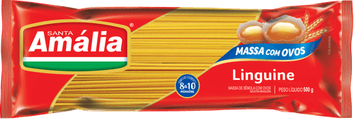 Massa com Ovos Santa Amália Linguine Pacote 500 g