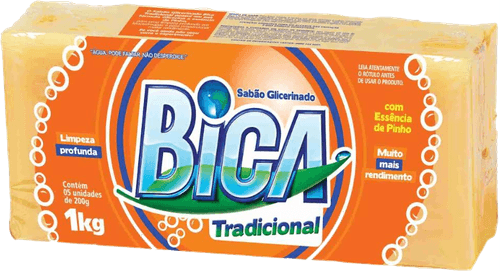 Sabão em Barra Bica Tradicioinal 200g 5 Unidades