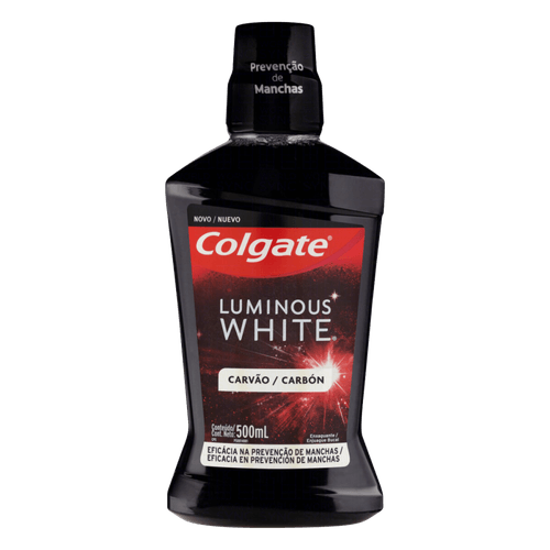 Enxaguante Bucal Carvão Colgate Luminous White Frasco 500ml