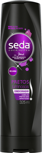 Condicionador-com-Vitamina-E-Oleo-de-Semente-de-Chia-e-Melanina-Seda-Pretos-Luminosos-Frasco-325ml