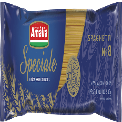 Massa com Ovos Santa Amália Speciale Spaghetti N°8 500 g