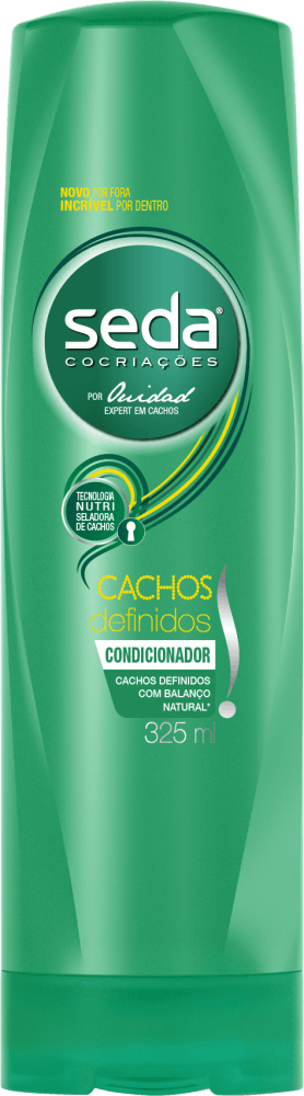 Condicionador com Pró-Vitamina B5, Óleo de Coco e Elastina Seda Cachos Definidos Frasco 325ml