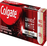 Creme-Dental-Anticarie-com-Fluor-Carvao-Ativado-Colgate-Luminous-White-Caixa-150g-Preco-Especial