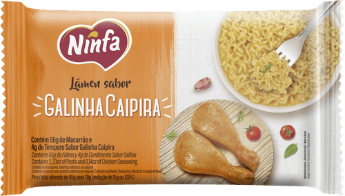 Macarrão Instantâneo Lamen Ninfa Galinha Caipira 70 g