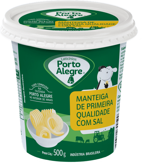 Manteiga Porto Alegre com Sal 500g