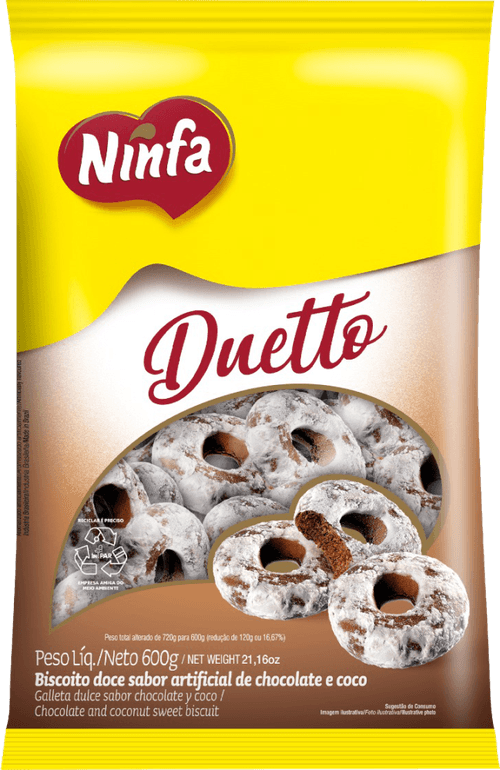 BISC DOCE NINFA 600G DUE