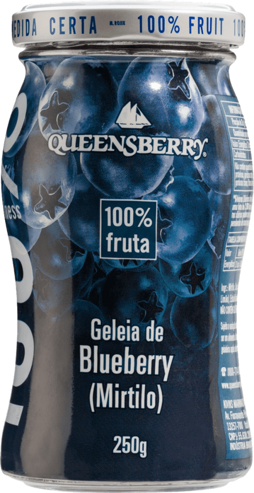 Geleia Queensberry Zero Blueberry 100% Fruta 250g