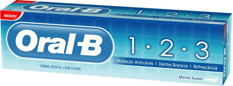 Creme-Dental-Anticarie-com-Fluor-Menta-Suave-Oral-B-1-2-3-Caixa-70g