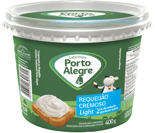 Requeijão Cremoso Porto Alegre Light 400g