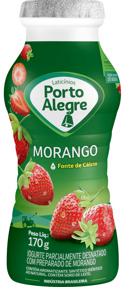 Iogurte Líquido Porto Alegre Morango 170g