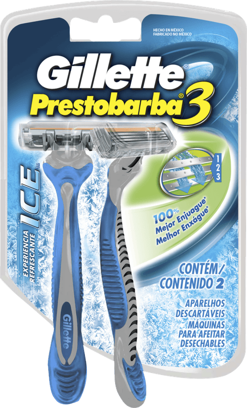 Aparelho Descartável para Barbear Gillette Prestobarba3 Fresh 2 Unidades