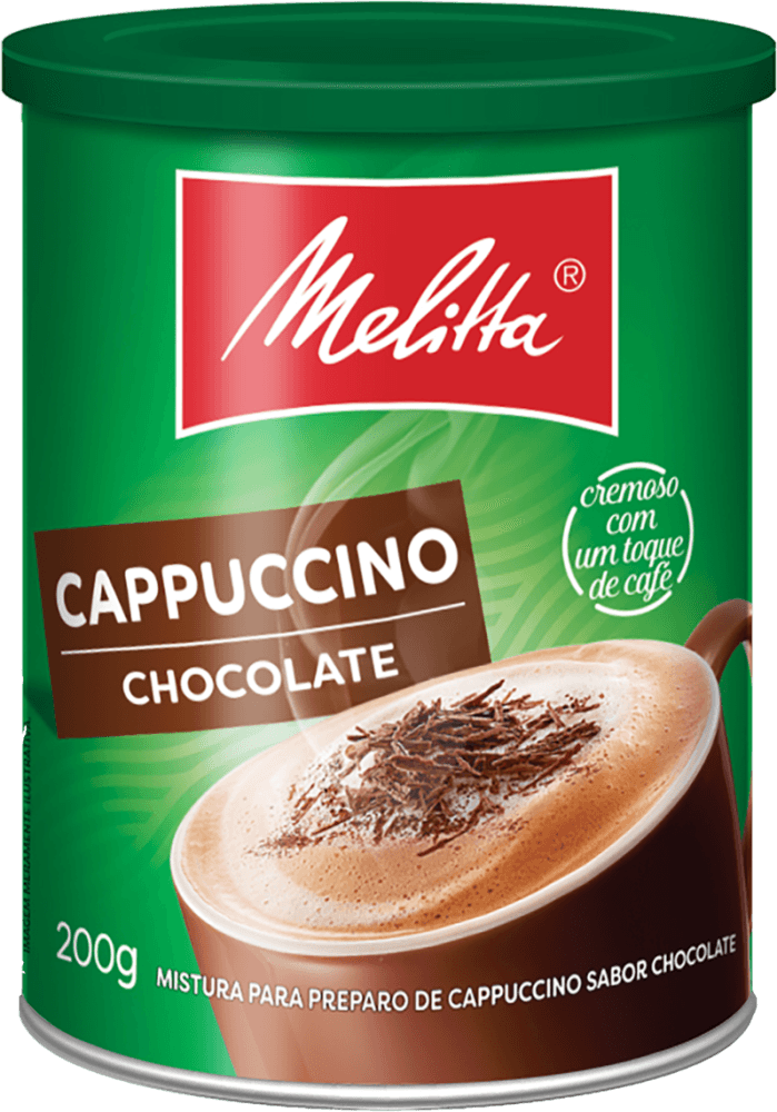 Mistura-para-Preparo-de-Cappuccino-Soluvel-Chocolate-Melitta-Lata-200g