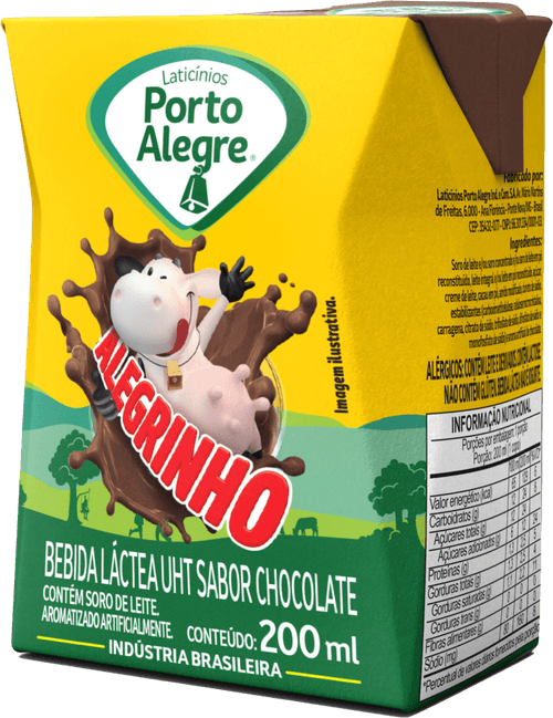 Bebida Láctea Alegrinho Porto Alegre Chocolate
