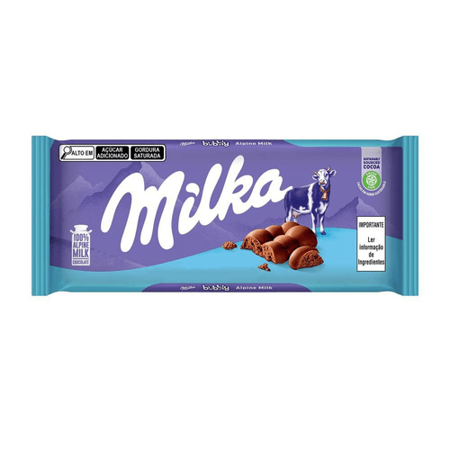 Chocolate Ao Leite Milka Bubbly Pacote 90g