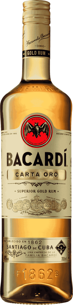 Rum Brasileiro Leve Superior Gold Carta Ouro Bacardi Garrafa 980ml