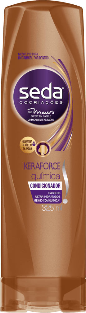 Tratamento Condicionador Reconstrução e Brilho Seda Joias da Natureza Óleo de Argan Frasco 325ml