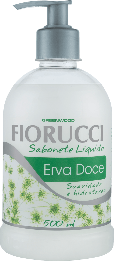 Sabonete Líquido Suavidade & Hidratação Erva-Doce Fiorucci Frasco 500ml