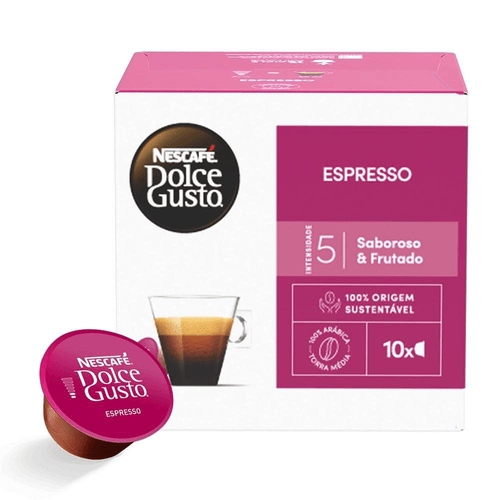 Café em Cápsula NESCAFÉ DOLCE GUSTO Espresso 10 Cápsulas