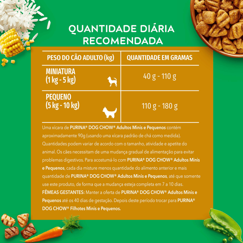 NESTLE®-PURINA®-DOG-CHOW®-Extralife®-Racao-Seca-para-Caes-Adultos-Minis---Pequenos-Carne-e-Arroz-101kg