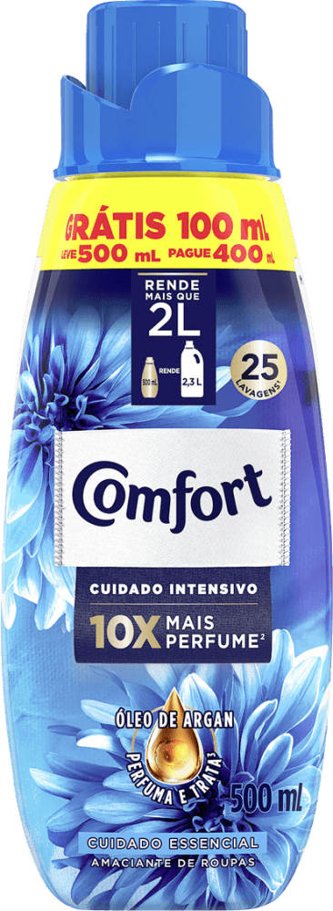 Amaciante-de-Roupa-Concentrado-com-Oleo-de-Argan-Frescor-Intenso-Comfort-Frasco-Leve-500ml-Pague-400ml